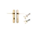 10270KPRIV60 - Como Lever - Oval Backplate Privacy Kit - Polished Brass - Privacy