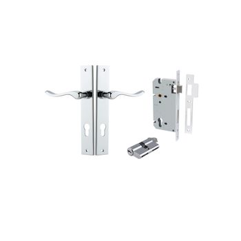 Stirling Lever - Rectangular Backplate Entrance Kit with High Security Lock