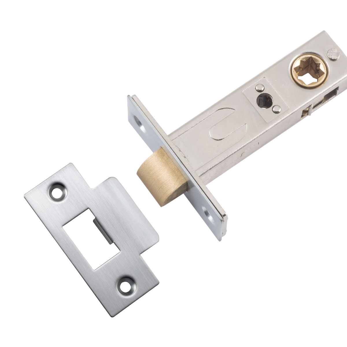 21466 - Split Cam Tube Latch - 60mm Backset - Brushed Chrome