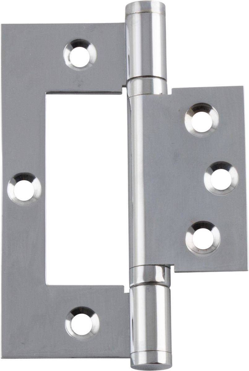 2697 - Hirline Hinge - H100xW49mm - Polished Chrome