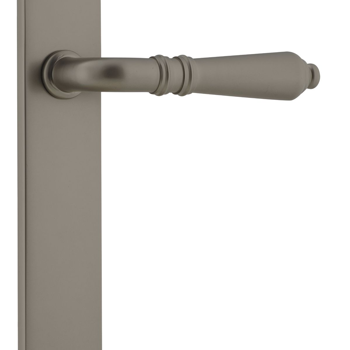 16800 - Sarlat Lever - Rectangular Backplate - Graphite PVD - Passage