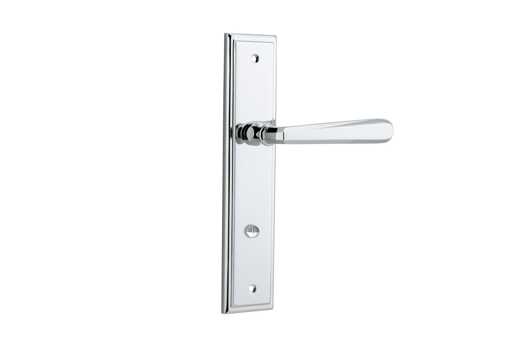 11878P85 - Copenhagen Lever - Stepped Backplate - Polished Chrome - Privacy