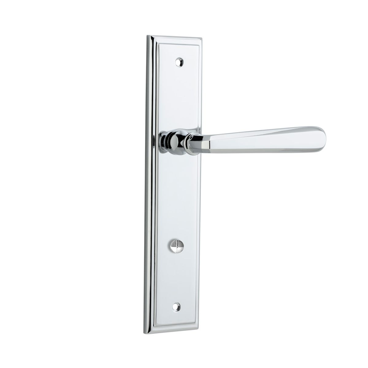 11878P85 - Copenhagen Lever - Stepped Backplate - Polished Chrome - Privacy