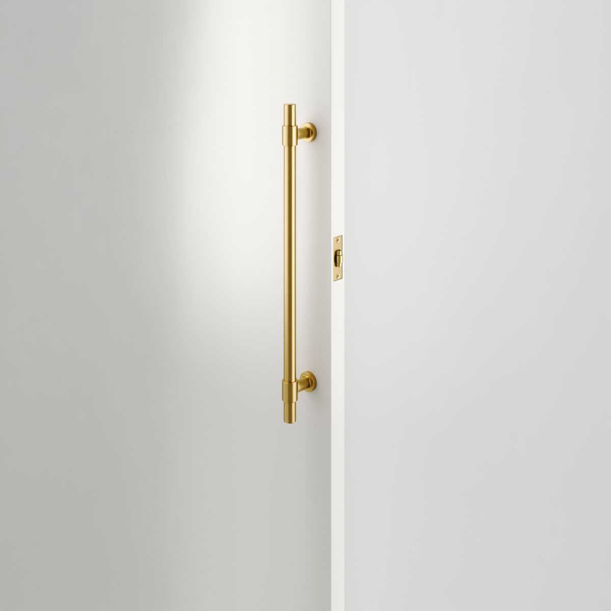 21851 - Roller Latch with Face Plate and Striker - Brushed Brass