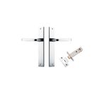 11708KPASS60 - Annecy Lever - Rectangular Backplate Passage Kit - Polished Chrome - Passage