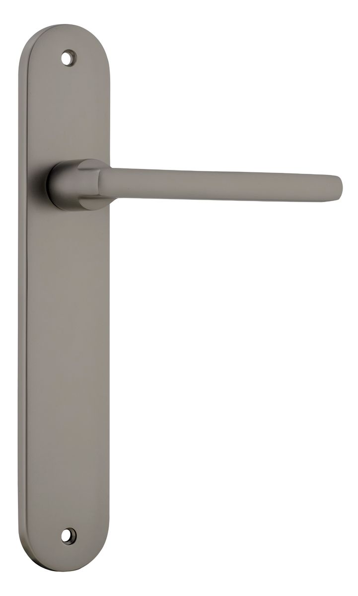 16726 - Baltimore Lever - Oval Backplate - Graphite PVD - Passage