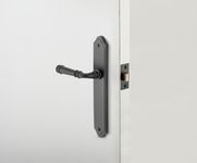12718 - Verona Lever - Shouldered Backplate - Matt Black - Passage