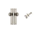 13946KPASS60 - Cambridge Knob - Chamfered Backplate Passage Kit - Distressed Nickel - Passage