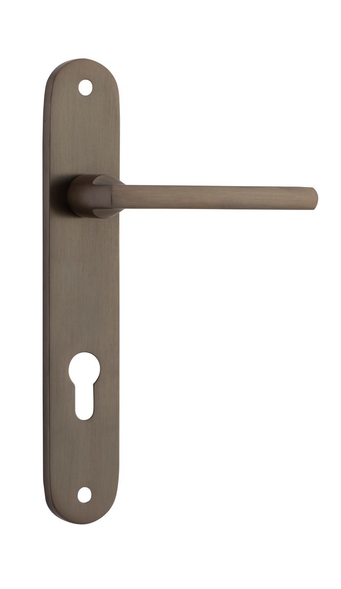 10726E85 - Baltimore Lever - Oval Backplate - Signature Brass - Entrance