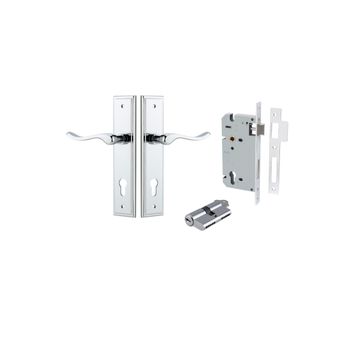 Stirling Lever - Stepped Backplate Entrance Kit with High Security Lock