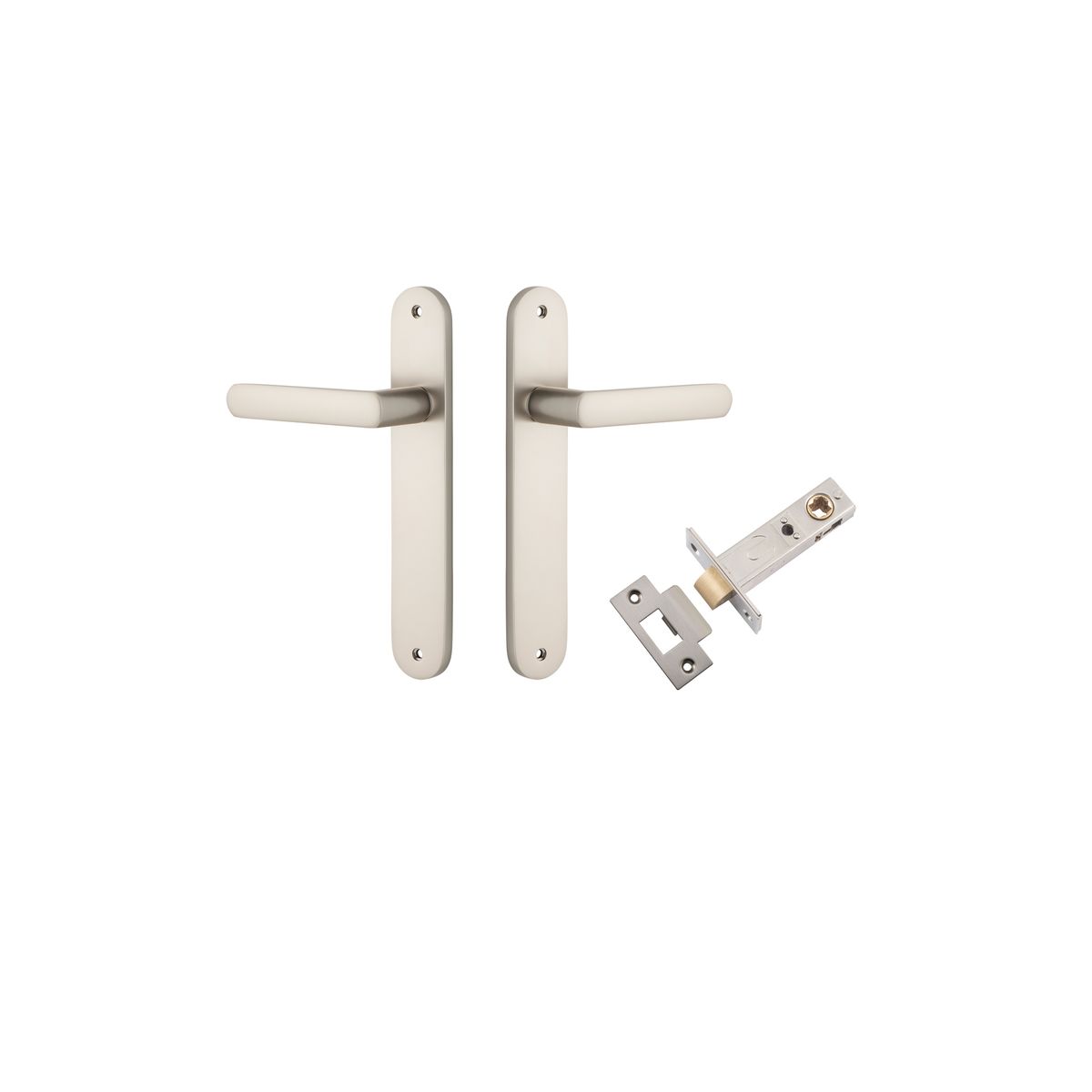 14864KPASS60 - Osaka Lever - Oval Backplate Passage Kit - Satin Nickel - Passage