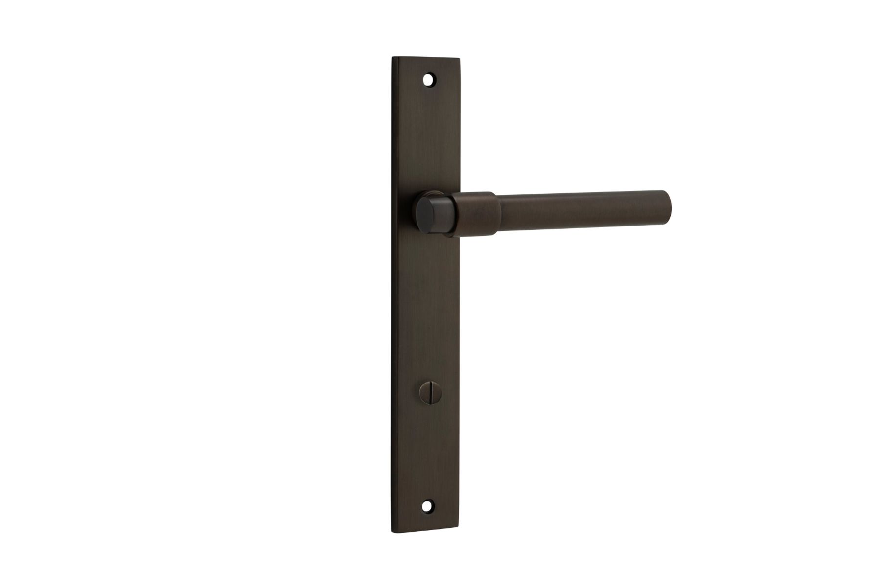 10896P85 - Helsinki Lever - Rectangular Backplate - Signature Brass - Privacy