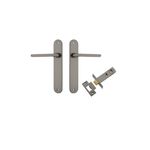 16726KPASS60 - Baltimore Lever - Oval Backplate Passage Kit - Graphite PVD - Passage