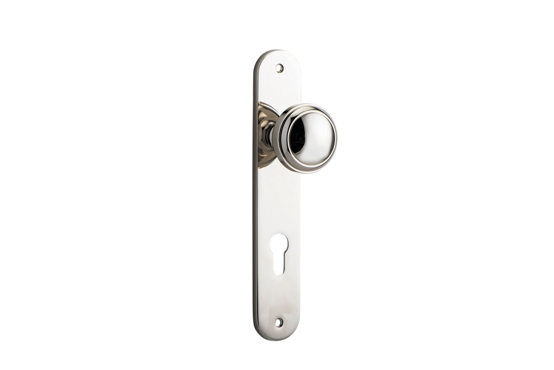14332E85 - Paddington Knob - Oval Backplate - Polished Nickel - Entrance
