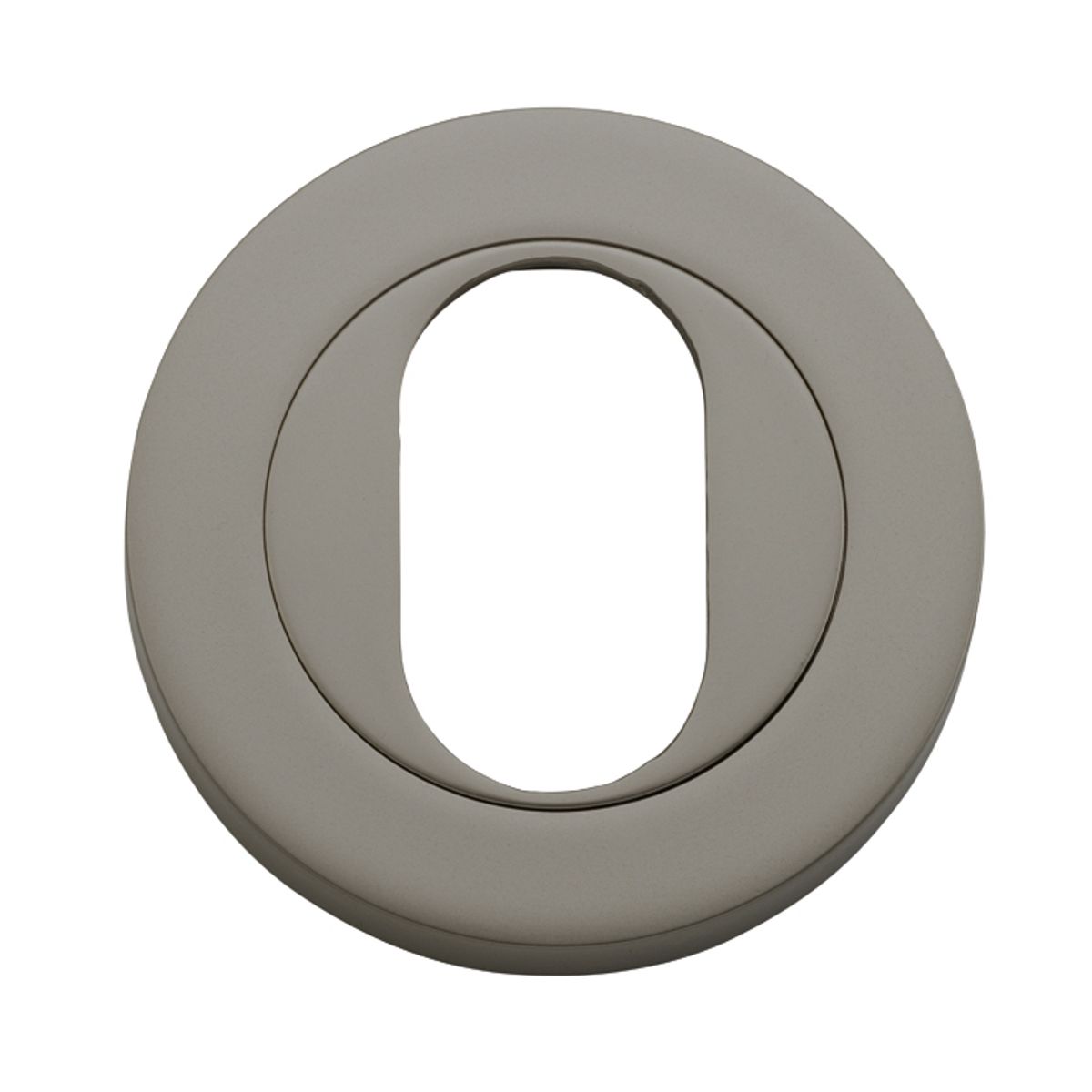 17253 - Oval Escutcheon -  Round - Graphite PVD