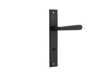 12872P85 - Copenhagen Lever - Rectangular Backplate - Matt Black - Privacy