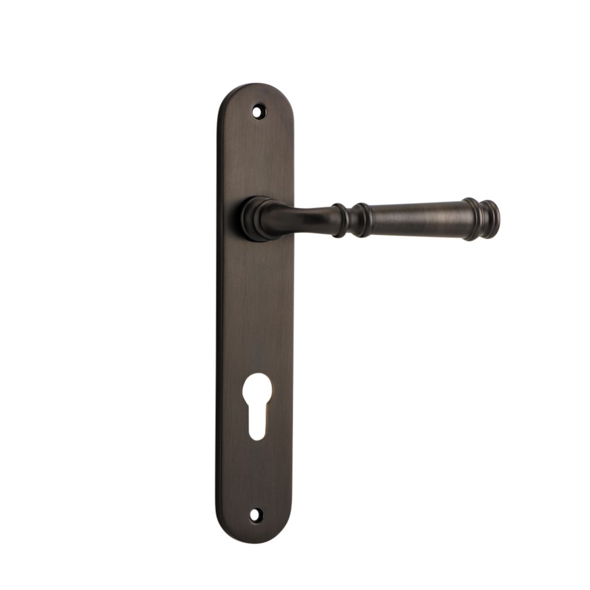 10730E85 - Verona Lever - Oval Backplate - Signature Brass - Entrance