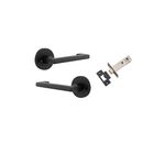 20783KIBPRIV60 - Baltimore Return Lever - Round Rose (Inbuilt Privacy) - Matt Black - Privacy