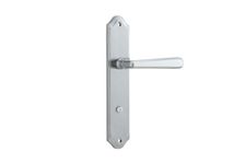 12374P85 - Copenhagen Lever - Shouldered Backplate - Brushed Chrome - Privacy