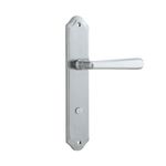 12374P85 - Copenhagen Lever - Shouldered Backplate - Brushed Chrome - Privacy