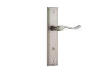 14926P85 - Stirling Lever - Stepped Backplate - Satin Nickel - Privacy