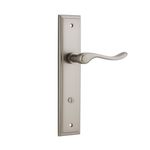 14926P85 - Stirling Lever - Stepped Backplate - Satin Nickel - Privacy