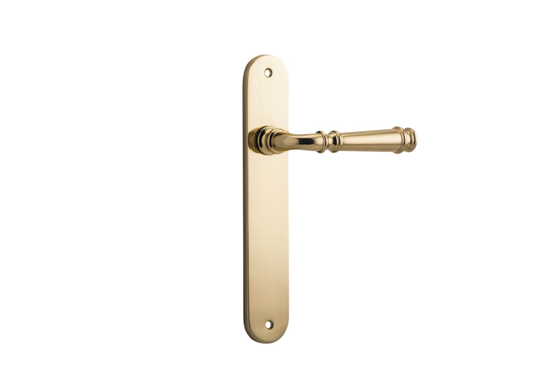 10230 - Verona Lever - Oval Backplate - Polished Brass - Passage
