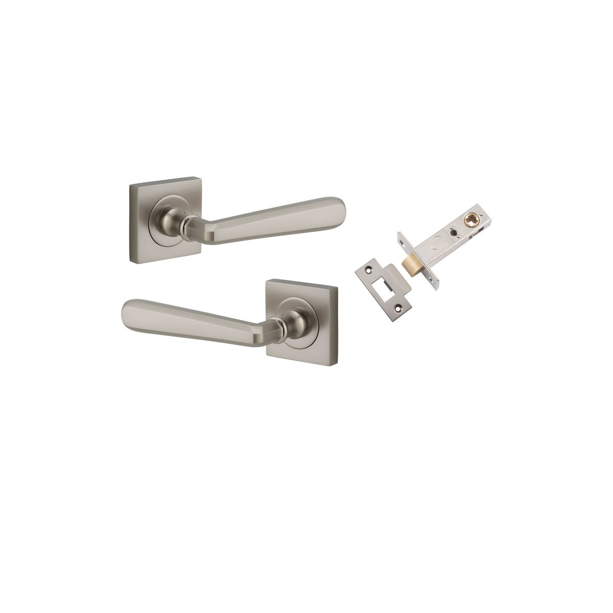 21199KPASS60 - Copenhagen Lever - Square Rose Passage Kit - Satin Nickel - Passage