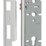 6056 - Rebated 85mm Euro Roller Mortice Locks - 45mm Backset - Polished Chrome