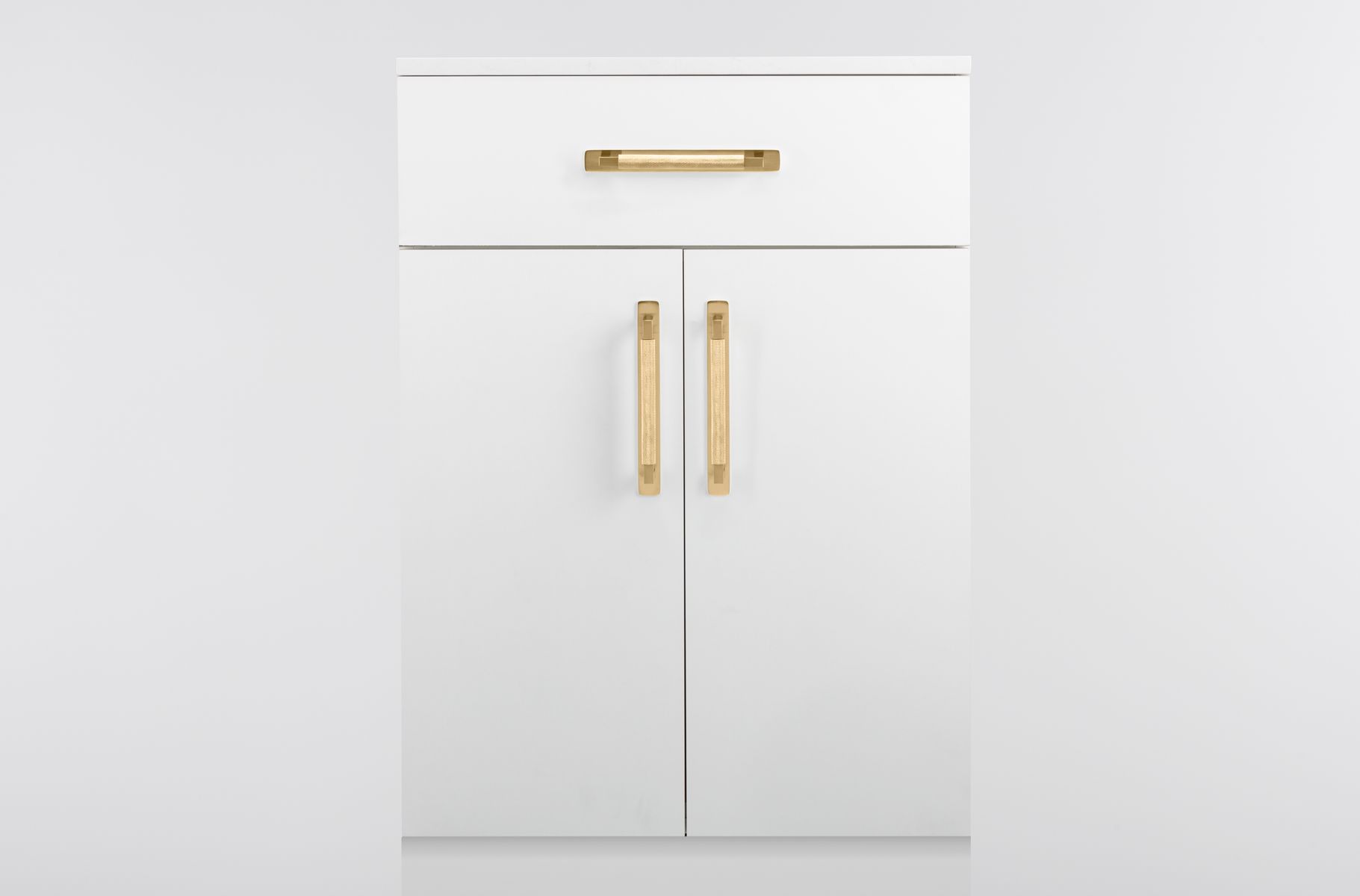 22110B - Brunswick Cabinet Pull with Backplate  - CTC160mm - Brushed Gold PVD