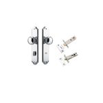 11826KPRIV60 - Paddington Knob - Shouldered Backplate Privacy Kit with Privacy Turn - Polished Chrome - Privacy