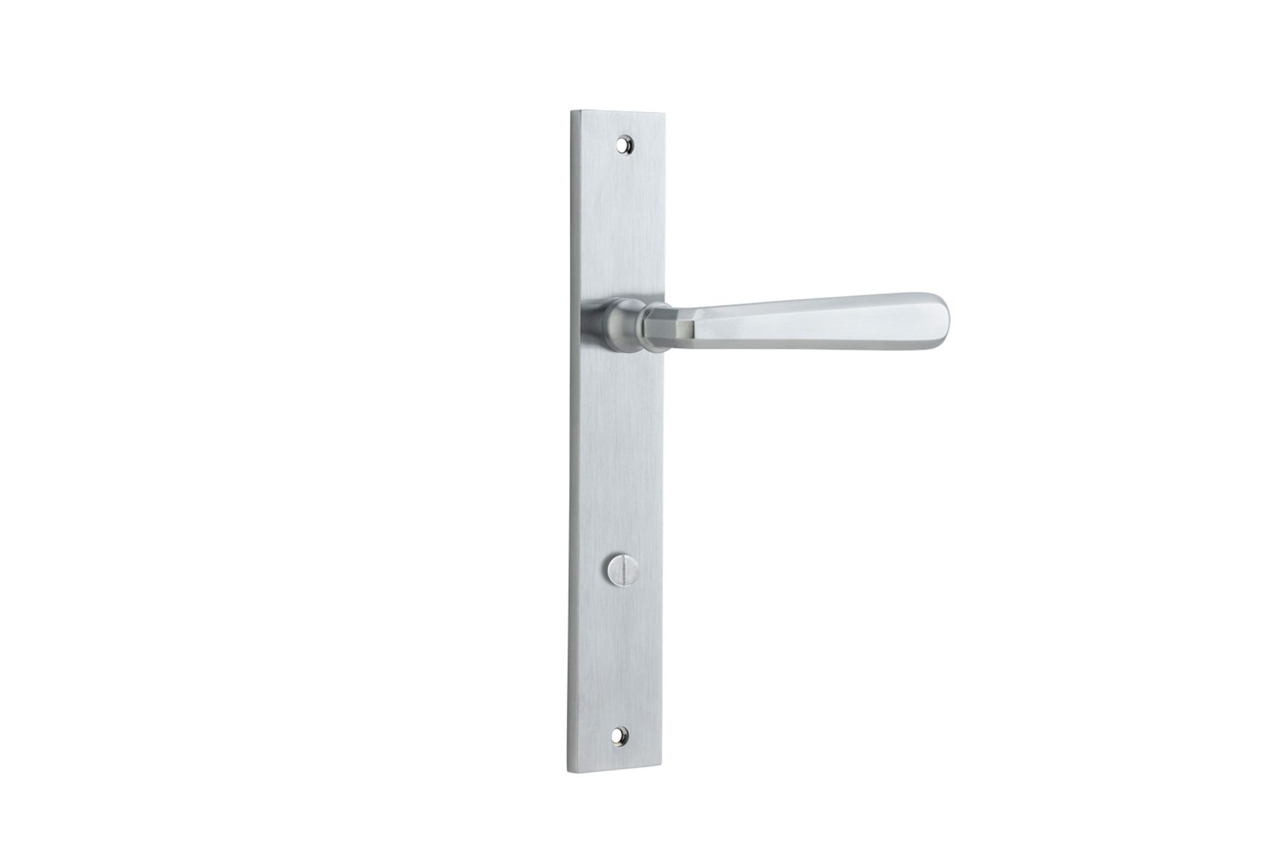 12372P85 - Copenhagen Lever - Rectangular Backplate - Brushed Chrome - Privacy