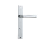 12372P85 - Copenhagen Lever - Rectangular Backplate - Brushed Chrome - Privacy