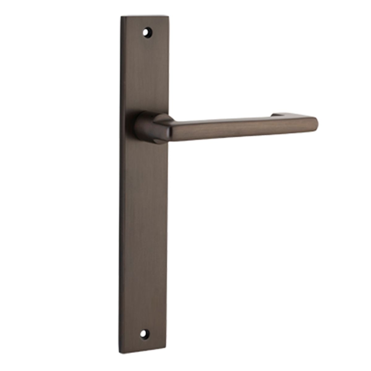10848 - Baltimore Return Lever - Rectangular Backplate - Signature Brass - Passage