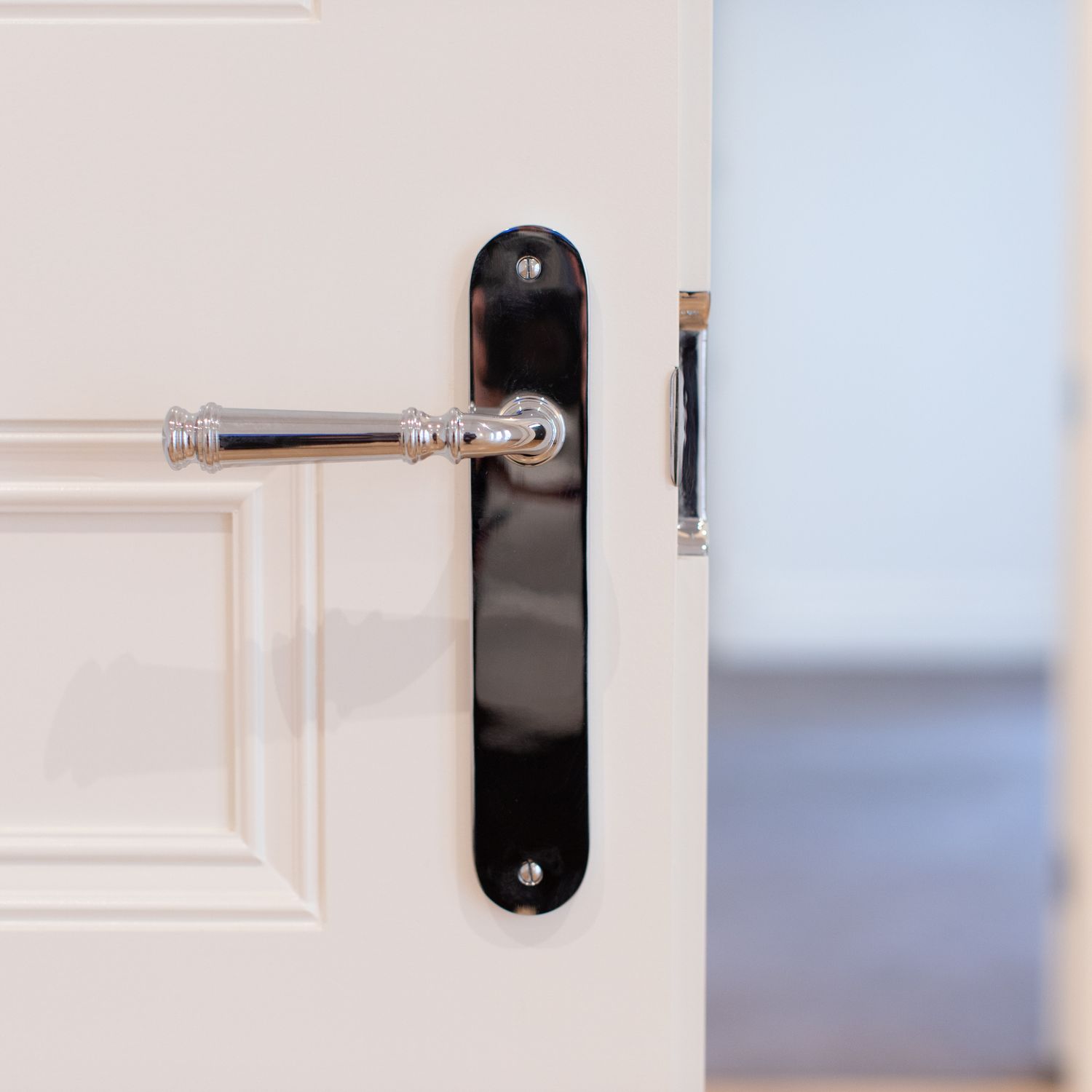 10230KPASS60 - Verona Lever - Oval Backplate Passage Kit - Polished Brass - Passage