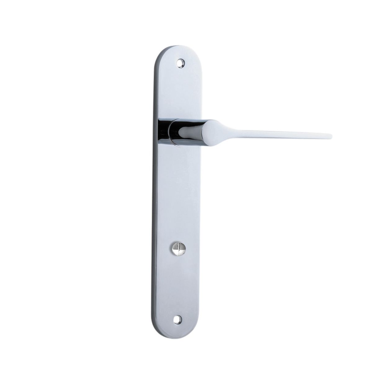 11770 - Como Lever - Oval Backplate - Polished Chrome - Passage