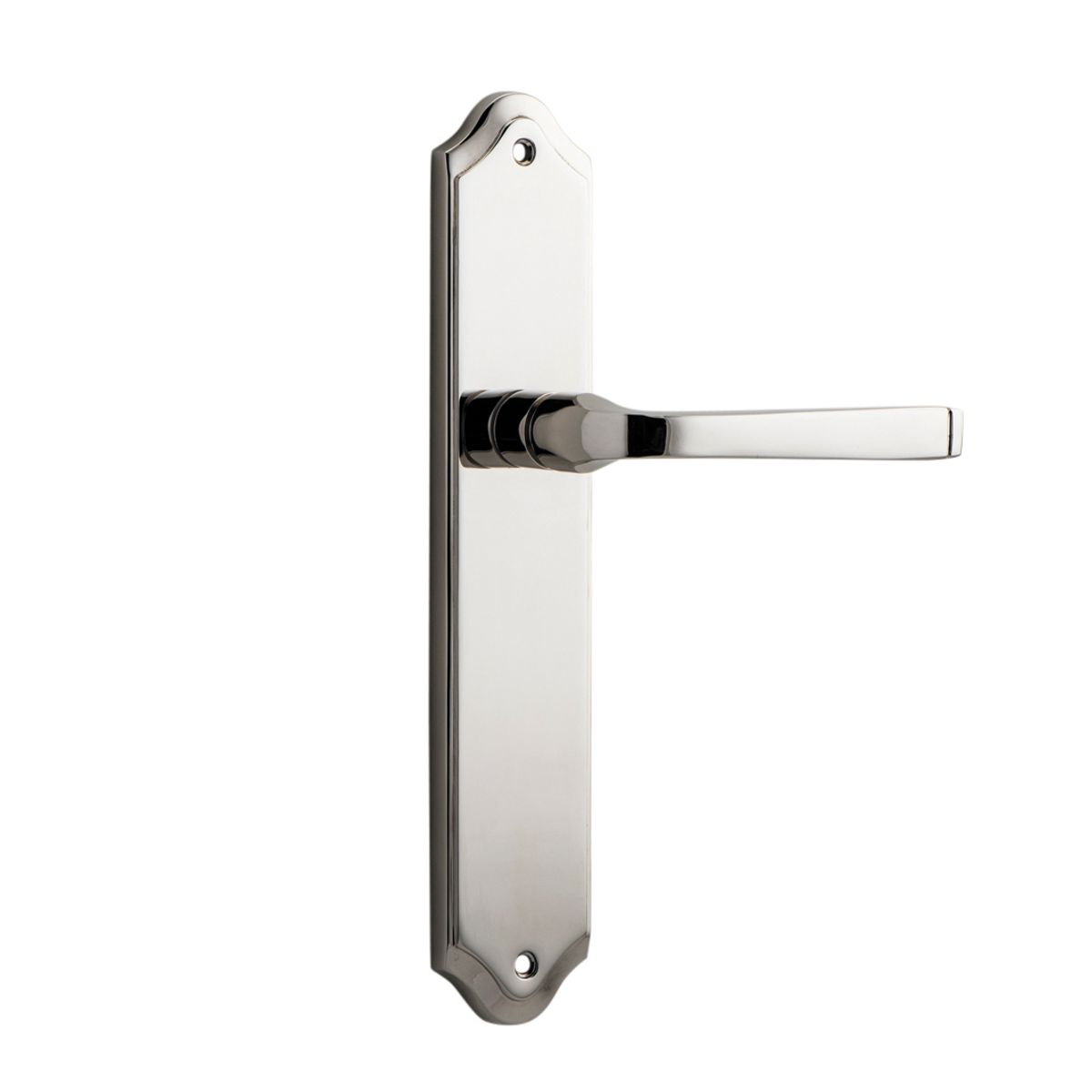 14220 - Annecy Lever - Shouldered Backplate - Polished Nickel - Passage