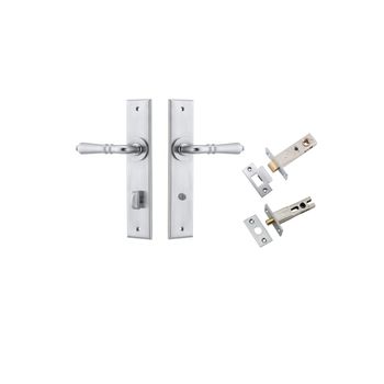 Sarlat Lever - Chamfered Backplate Privacy Kit with Privacy Turn