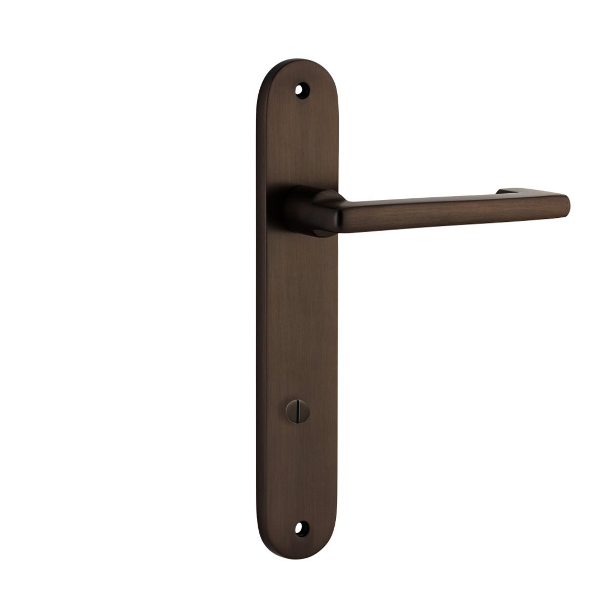 10852P85 - Baltimore Return Lever - Oval Backplate - Signature Brass - Privacy