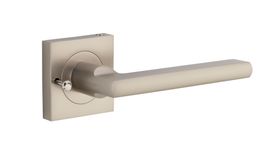 0279KIBPRIV60 - Baltimore Lever - Square Rose (Inbuilt Privacy) - Satin Nickel - Privacy