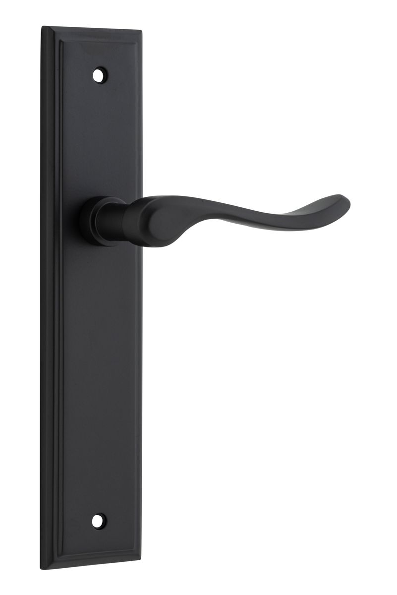 12926 - Stirling Lever - Stepped Backplate - Matt Black - Passage