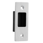 20425 - Sliding Door Edge Pull Rectangular - Brushed Chrome