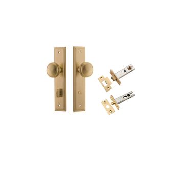 Paddington Knob - Stepped Backplate Privacy Kit with Privacy Turn