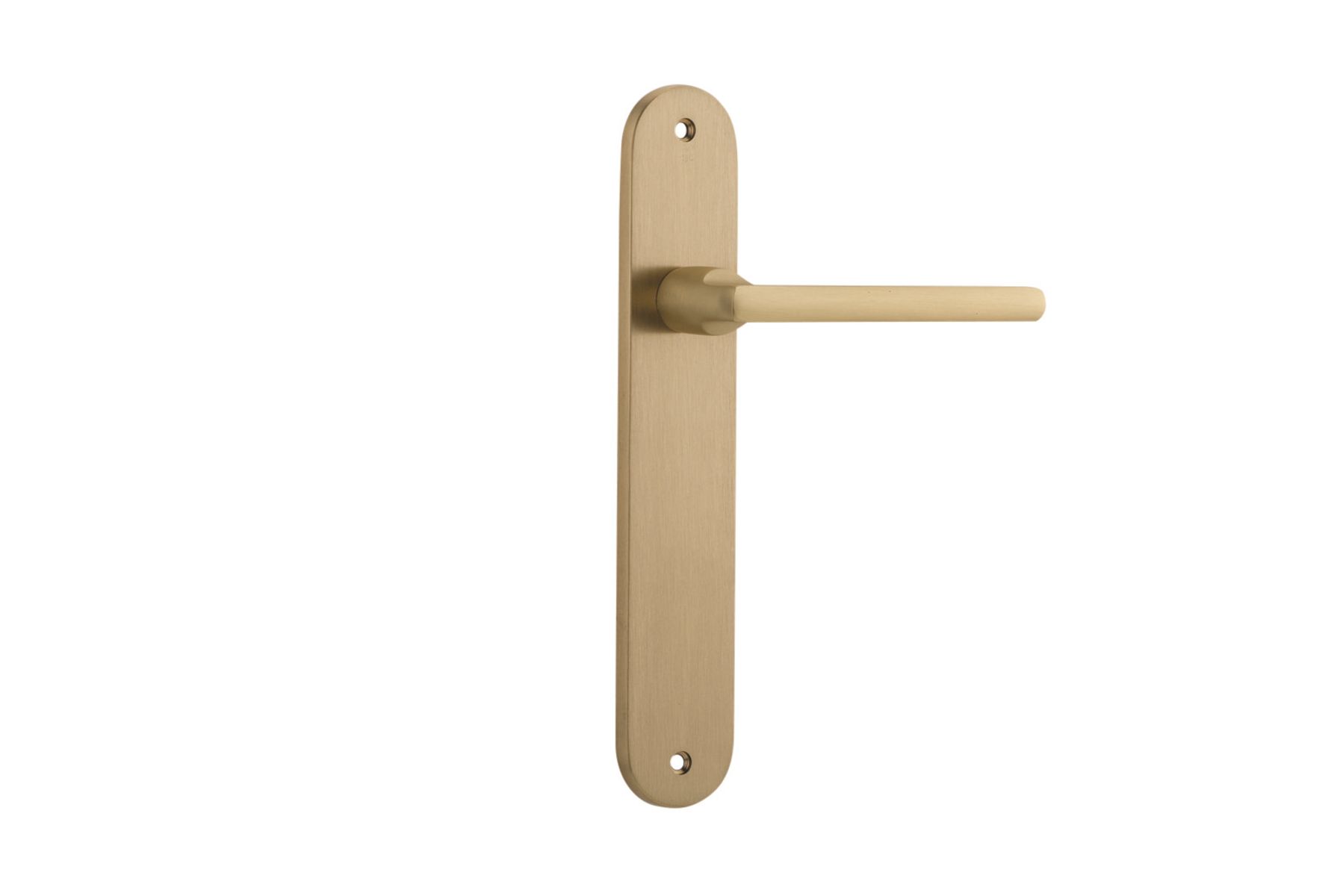 15226 - Baltimore Lever - Oval Backplate - Brushed Brass - Passage