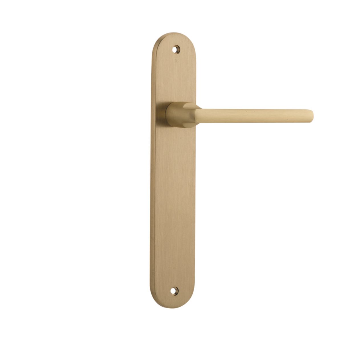 15226 - Baltimore Lever - Oval Backplate - Brushed Brass - Passage