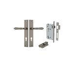 16800KENTR60KK - Sarlat Lever - Rectangular Backplate Entrance Kit with High Security Lock - Graphite PVD - Entrance