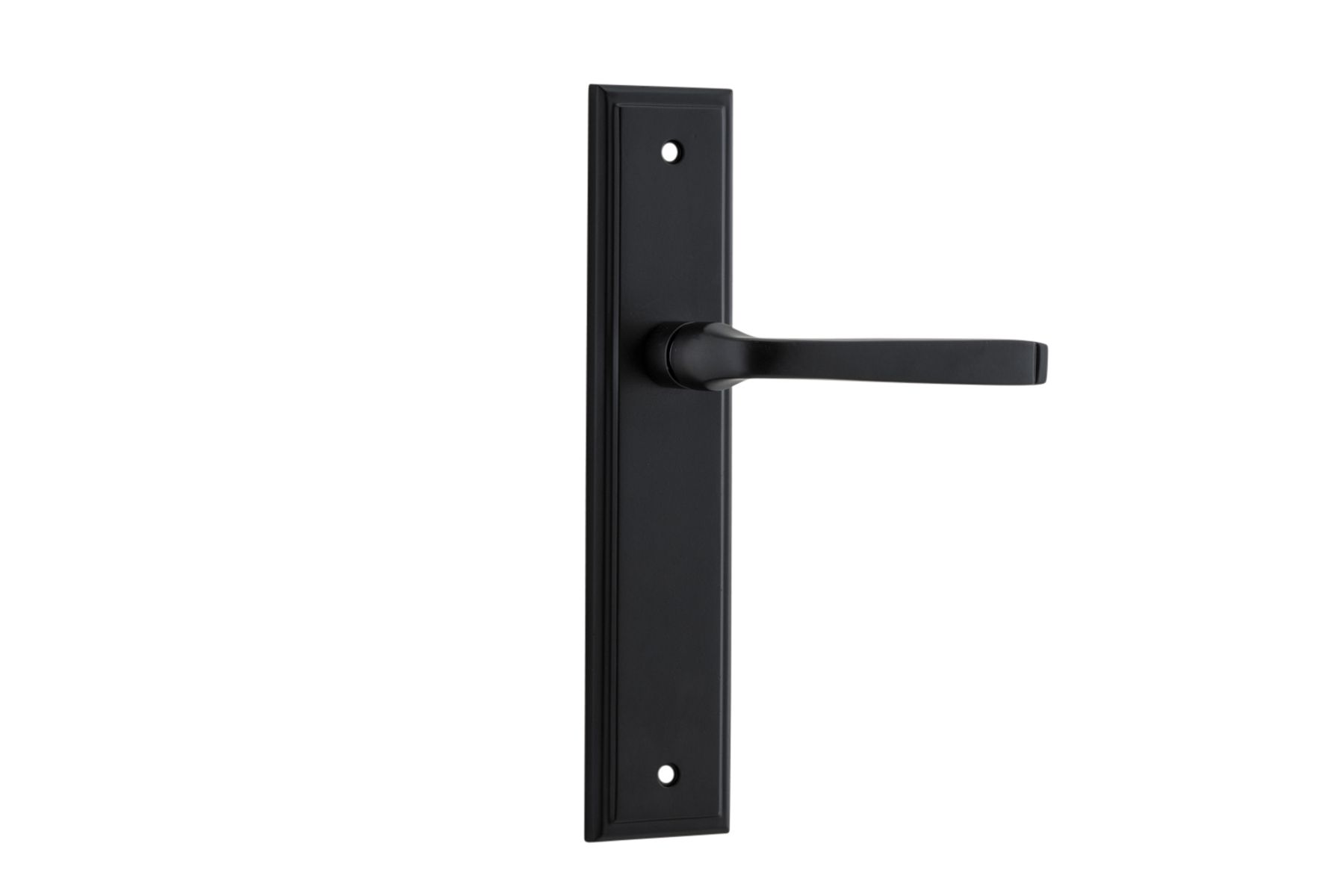 12744 - Annecy Lever - Stepped Backplate - Matt Black - Passage