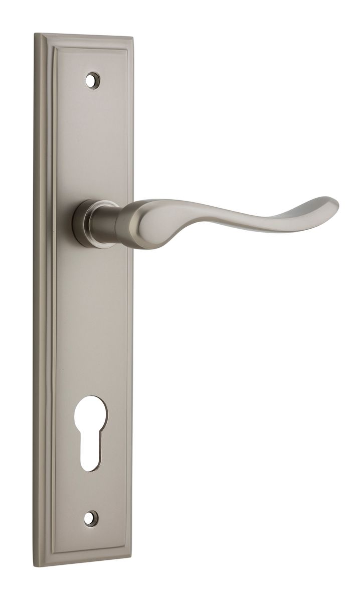14926E85 - Stirling Lever - Stepped Backplate - Satin Nickel - Entrance