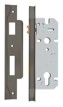Rebated 85mm Euro Roller Mortice Locks - 45mm Backset