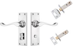 Victorian Lever - Long Backplate Privacy Set